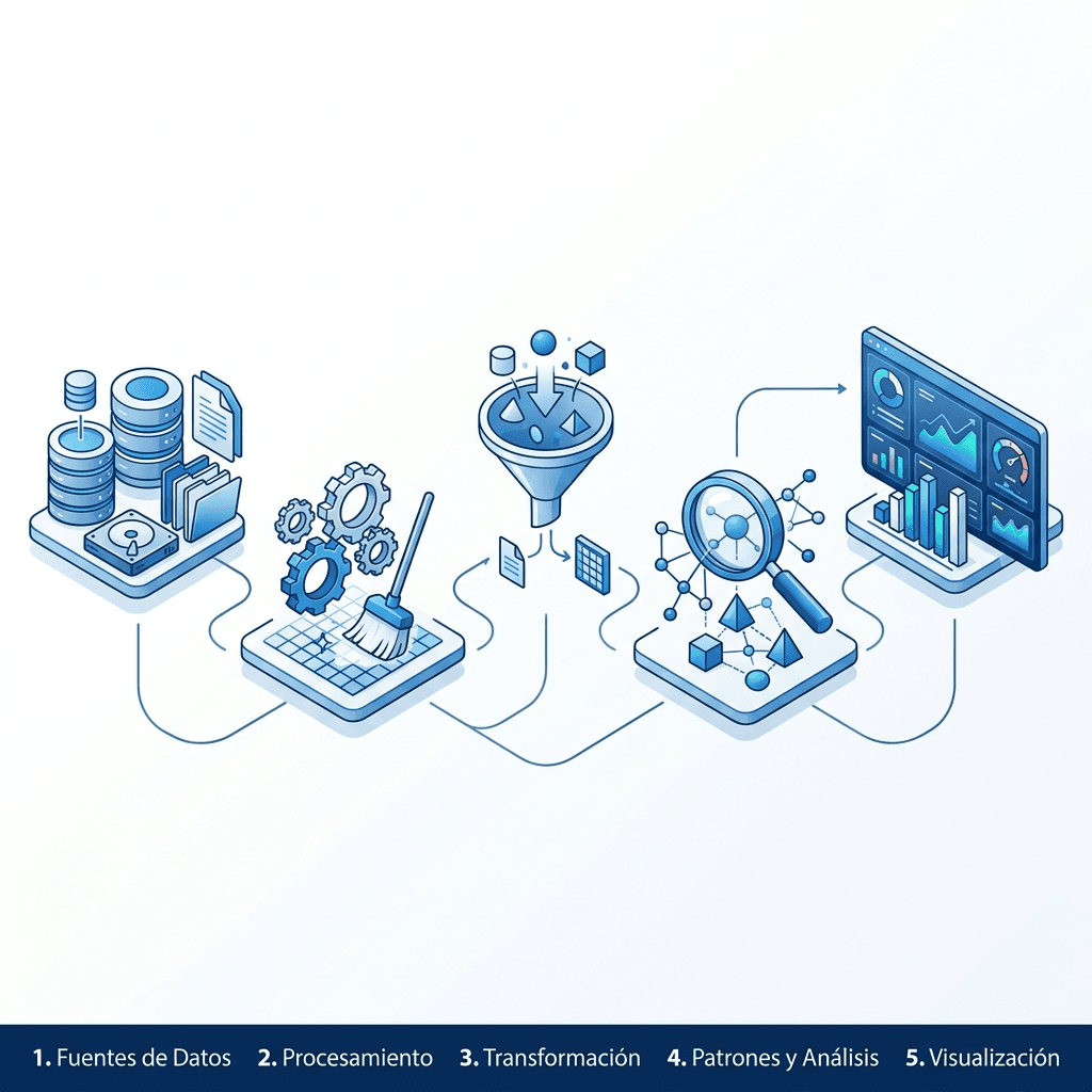 Diagrama profesional de la tubería de datos